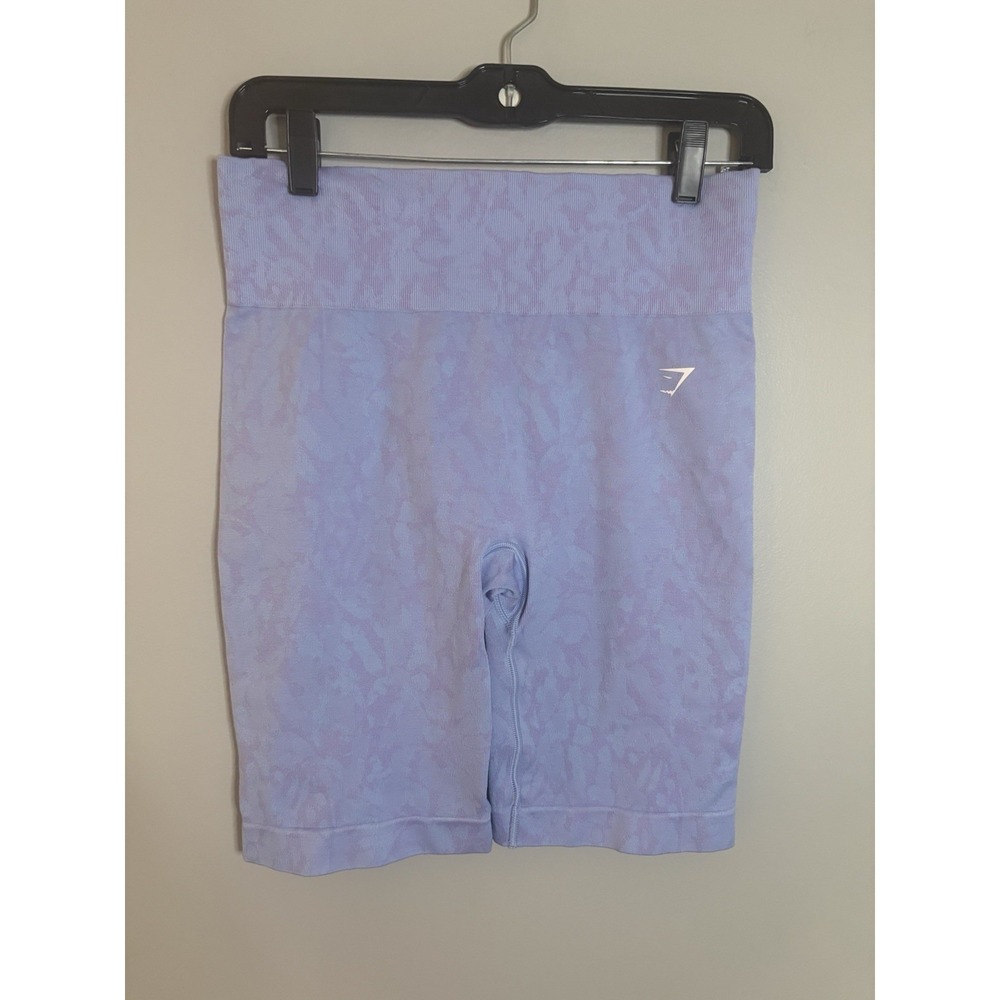 Gymshark Women's Shorts Blue 8" Inseam Size Large  High Waist Crossover